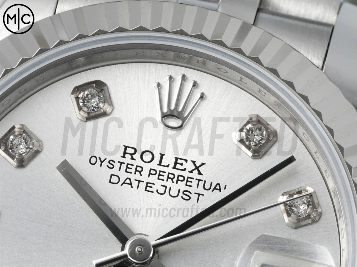 DateJust 31mm Ladies 278274 Fluted Bezel SS Silver Diamonds Dial on Jubilee Bracelet – Premium Edition