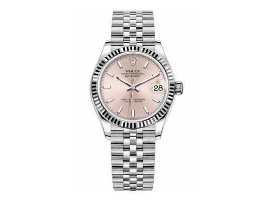 DateJust 31mm Ladies 278274 Fluted Bezel SS Pink Stick Dial on Jubilee Bracelet – Premium Edition