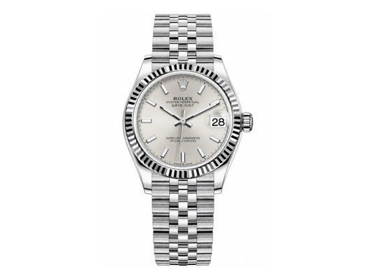 DateJust 31mm Ladies 278274 Fluted Bezel SS Silver Stick Dial on Jubilee Bracelet – Premium Edition