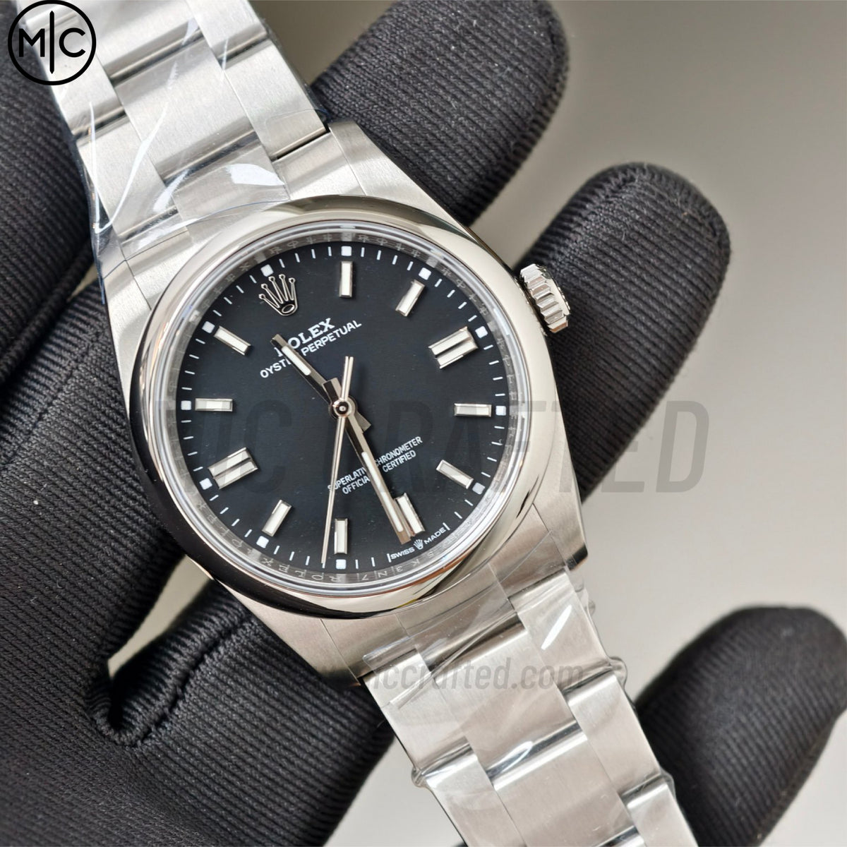 Oyster Perpetual 126000 36毫米 904L 精鋼 2025 黑色錶盤 - 高級版