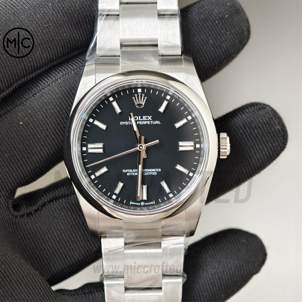 Oyster Perpetual 126000 36毫米 904L 精鋼 2025 黑色錶盤 - 高級版