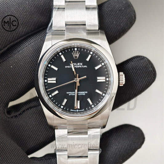 Oyster Perpetual 126000 36mm 904L Steel 2025 Black Dial – Premium Edition