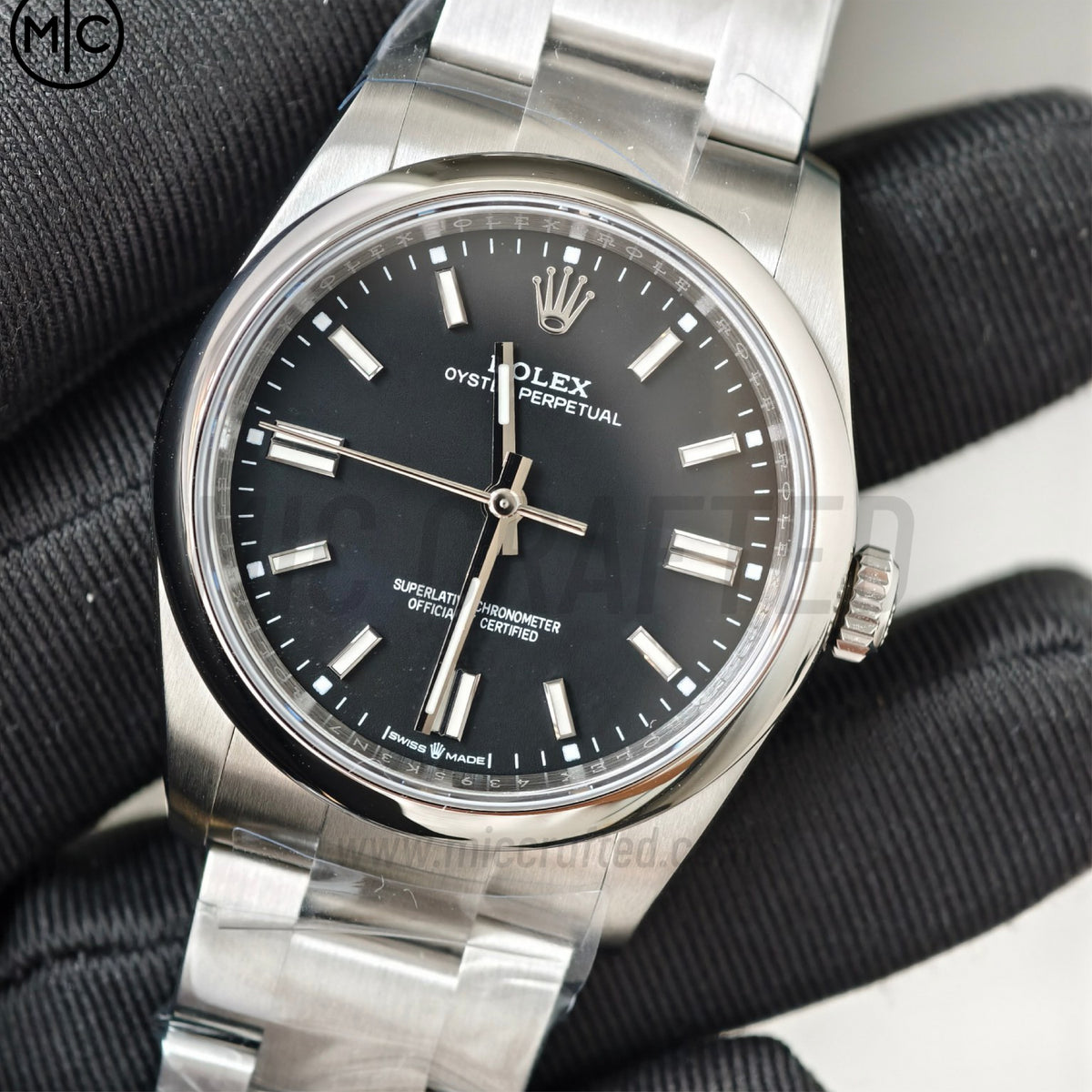 Oyster Perpetual 126000 36毫米 904L 精鋼 2025 黑色錶盤 - 高級版