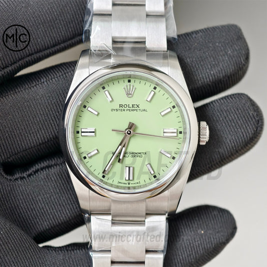 Oyster Perpetual 126000 36mm 904L Steel  Avocado Dial – Premium Edition
