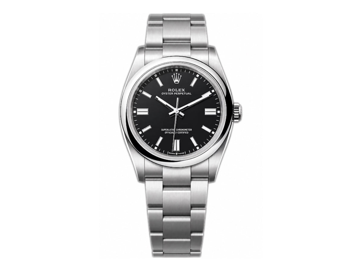 Oyster Perpetual 126000 36毫米 904L 精鋼 2025 黑色錶盤 - 高級版