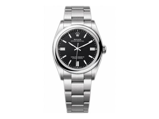 Oyster Perpetual 126000 36mm 904L Steel 2025 Black Dial – Premium Edition