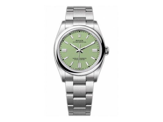 Oyster Perpetual 126000 36mm 904L Steel  Avocado Dial – Premium Edition