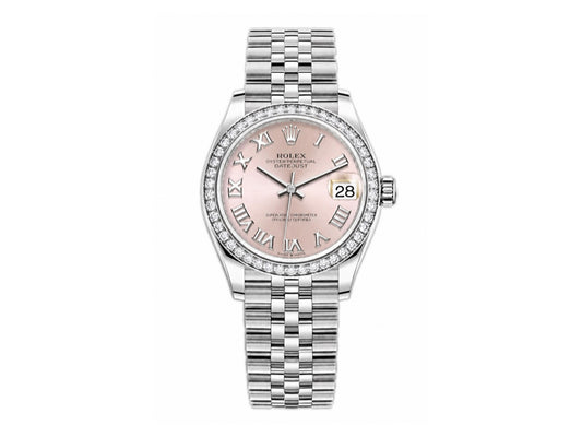 DateJust 31mm Ladies 278384 SS Pink Roman Dial on Jubilee Bracelet – Premium Edition