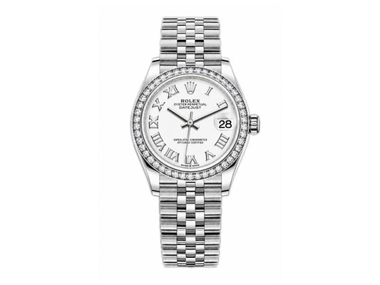 DateJust 31mm Ladies 278384 SS White Roman Dial on Jubilee Bracelet – Premium Edition