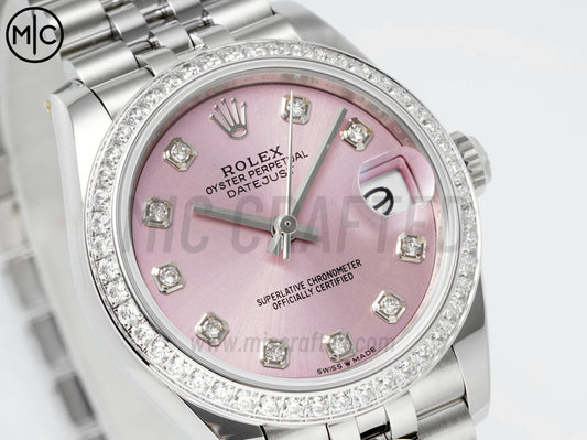 DateJust 31mm Ladies 278384 SS Pink Dial on Jubilee Bracelet – Premium Edition