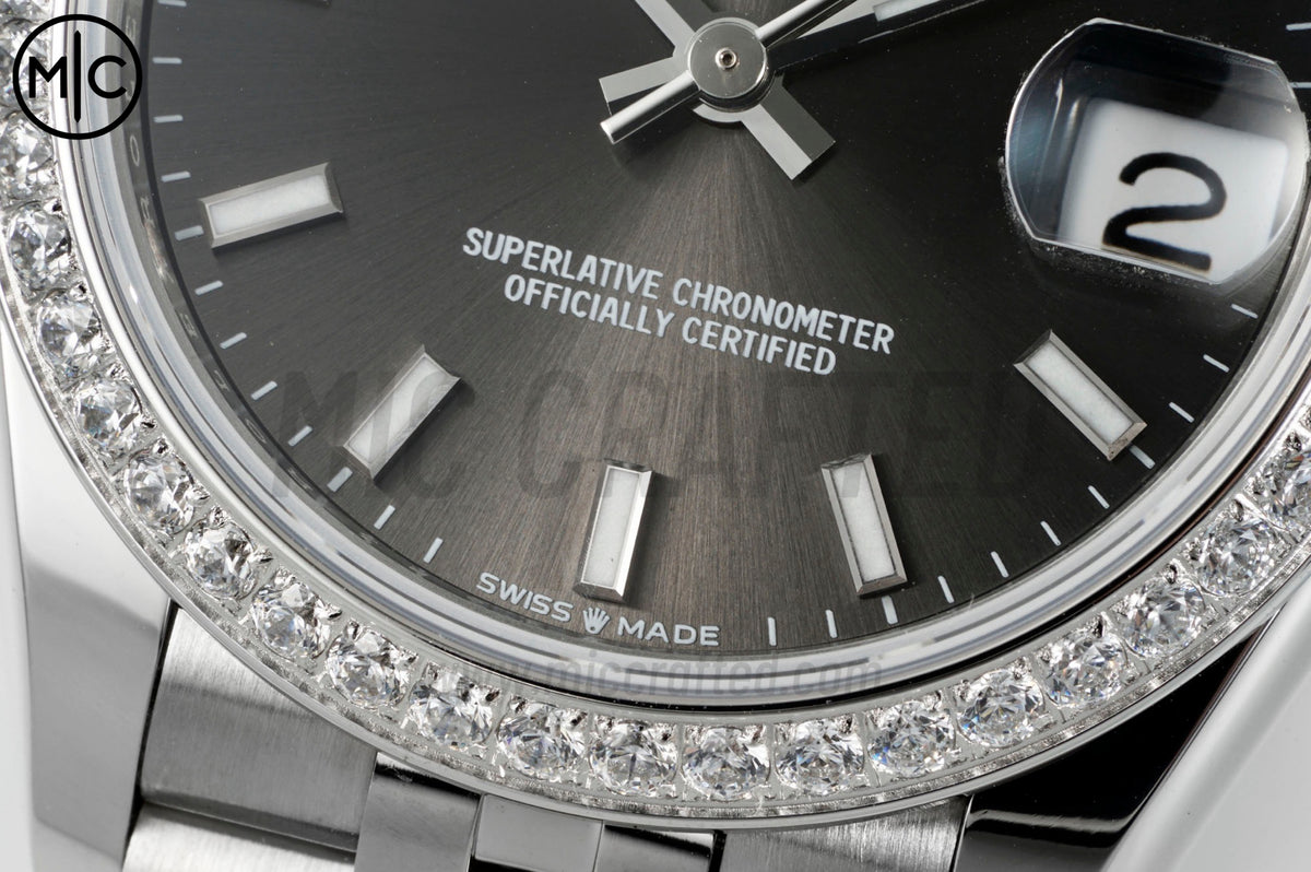 DateJust 31mm 女款 278384 不鏽鋼灰色錶盤配 Jubilee 錶帶 - 高級版