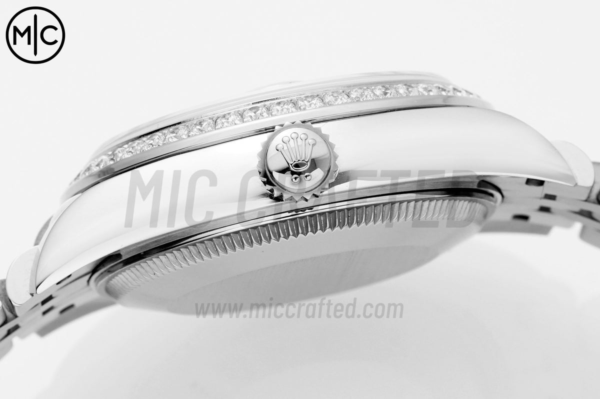 DateJust 31mm 女款 278384 不鏽鋼紫色羅馬數字錶盤配 Jubilee 錶帶 - 高級版