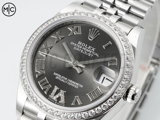 DateJust 31mm Ladies 278384 SS Gray Roman Dial on Jubilee Bracelet – Premium Edition