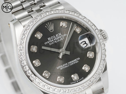 DateJust 31mm Ladies 278384 SS Gray Dial on Jubilee Bracelet – Premium Edition