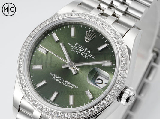 DateJust 31mm Ladies 278384 SS Green Dial on Jubilee Bracelet – Premium Edition