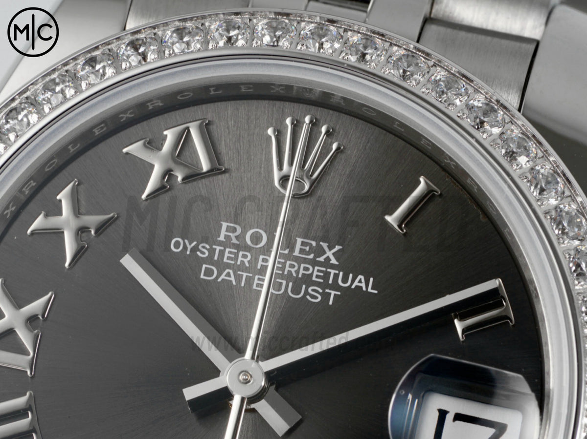 DateJust 31毫米女裝 278384 SS 灰色羅馬數字錶盤配 Jubilee 錶帶 - 高級版