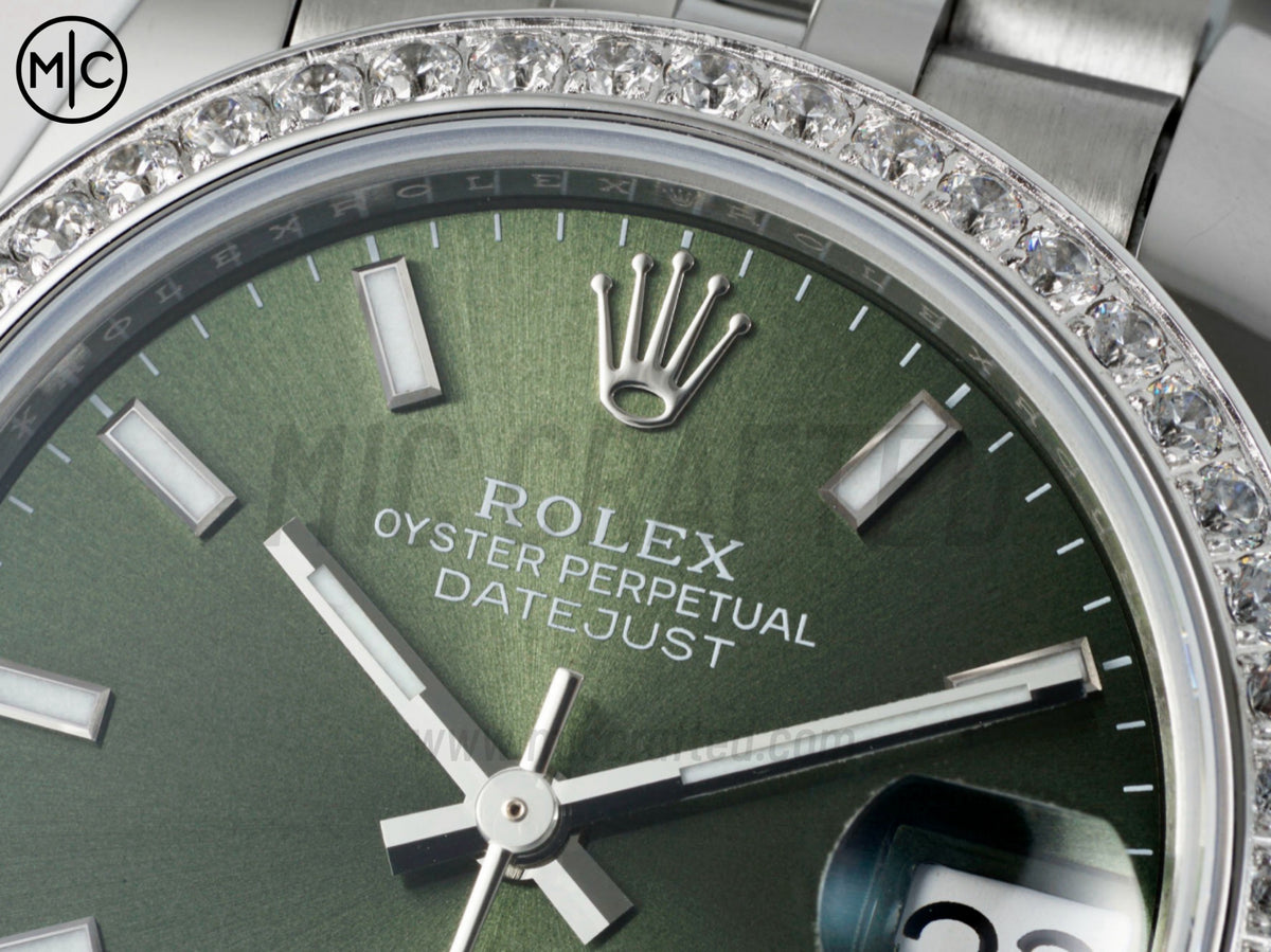 DateJust 31mm 女款 278384 不鏽鋼綠色錶盤配 Jubilee 錶帶 - 高級版