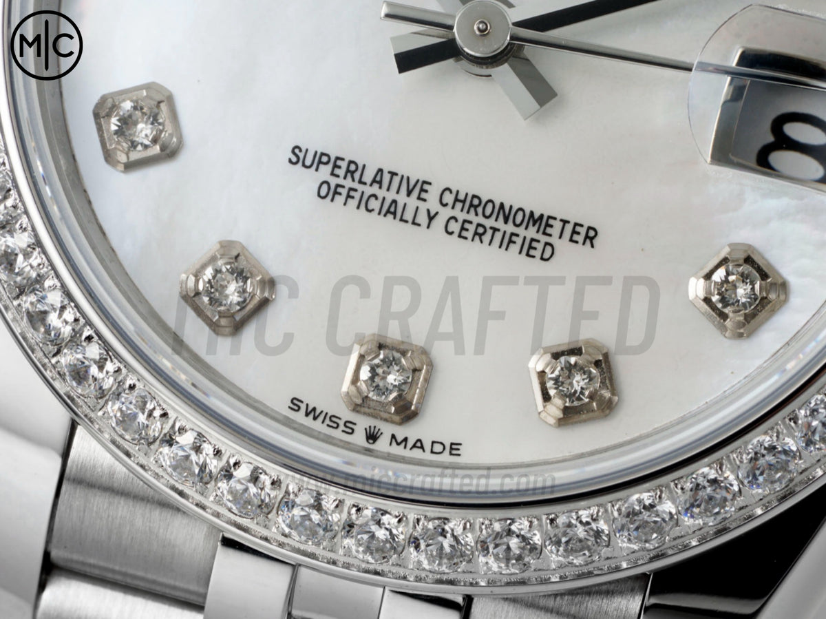 DateJust 31mm 女款 278384 不鏽鋼珍珠母貝錶盤配 Jubilee 錶帶 - 高級版