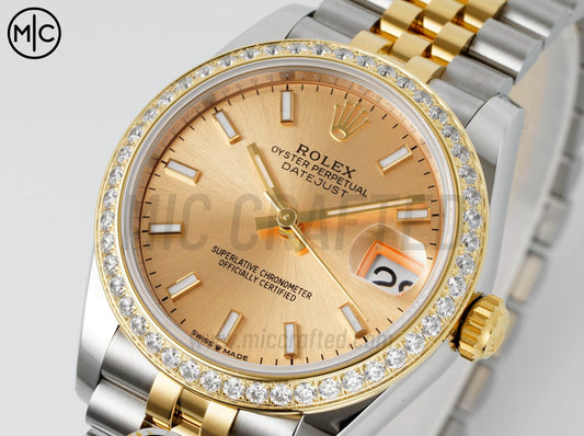 DateJust 31mm Ladies 278383 SS/YG Gold Dial on Jubilee Bracelet – Premium Edition