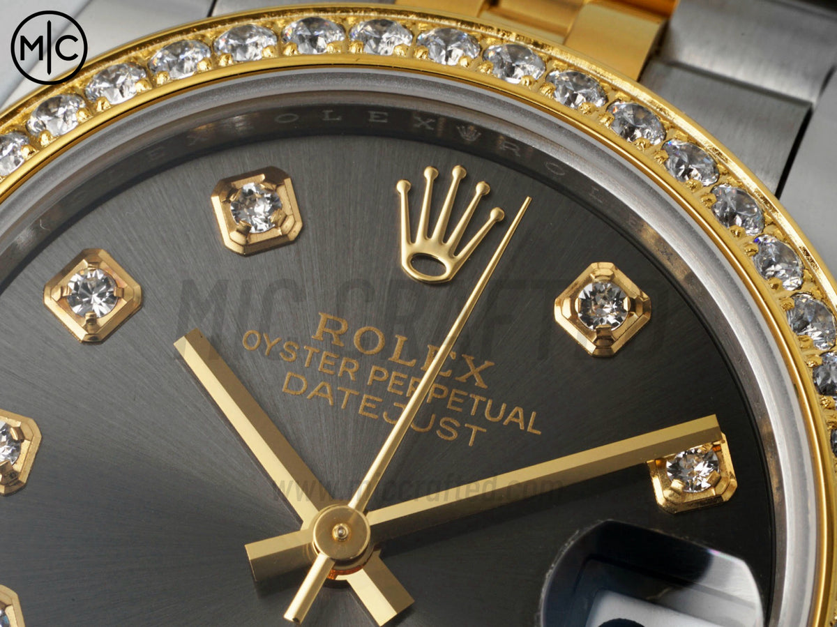 DateJust 31mm 女款 278383 不鏽鋼／黃金灰色錶盤配 Jubilee 錶帶 - 高級版