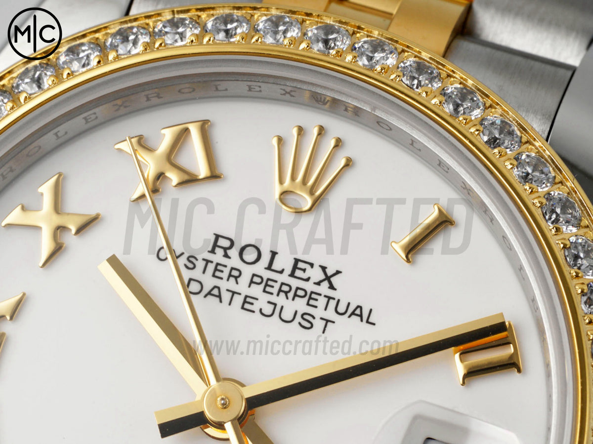 DateJust 31mm 女款 278383 不鏽鋼／黃金白色羅馬數字錶盤配 Jubilee 錶帶 - 高級版