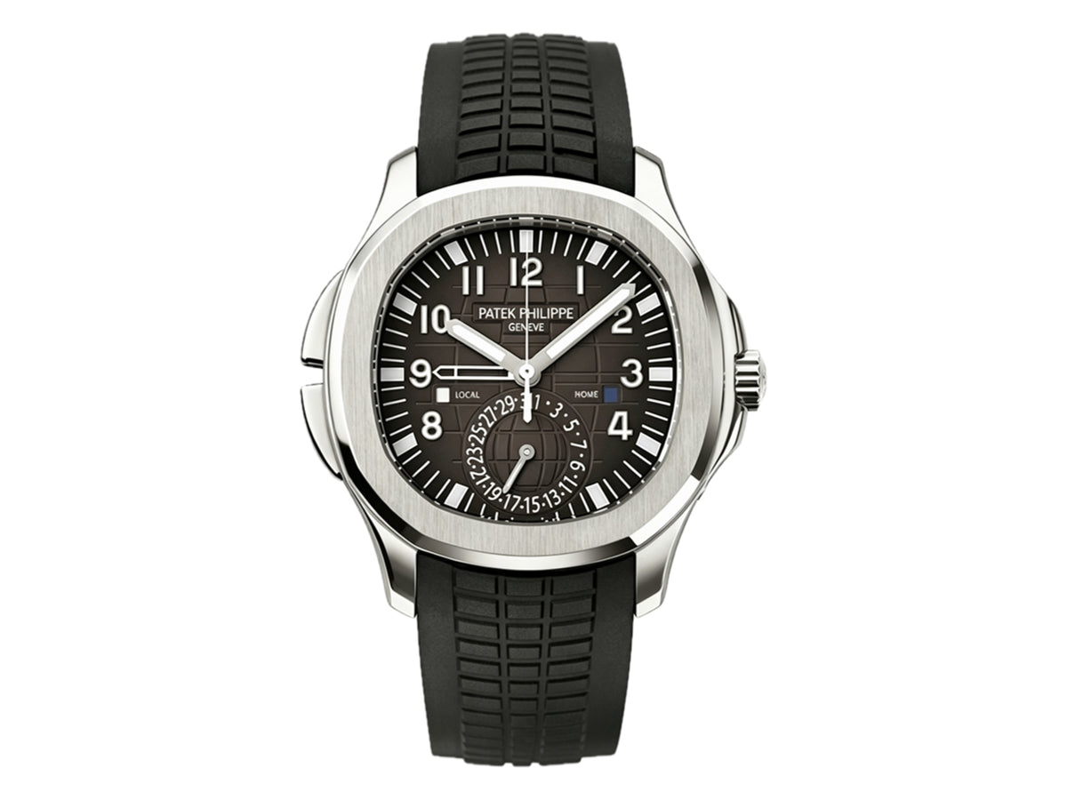 Aquanaut 5164 41mm SS 灰色錶盤配黑色橡膠錶帶 - 高級版