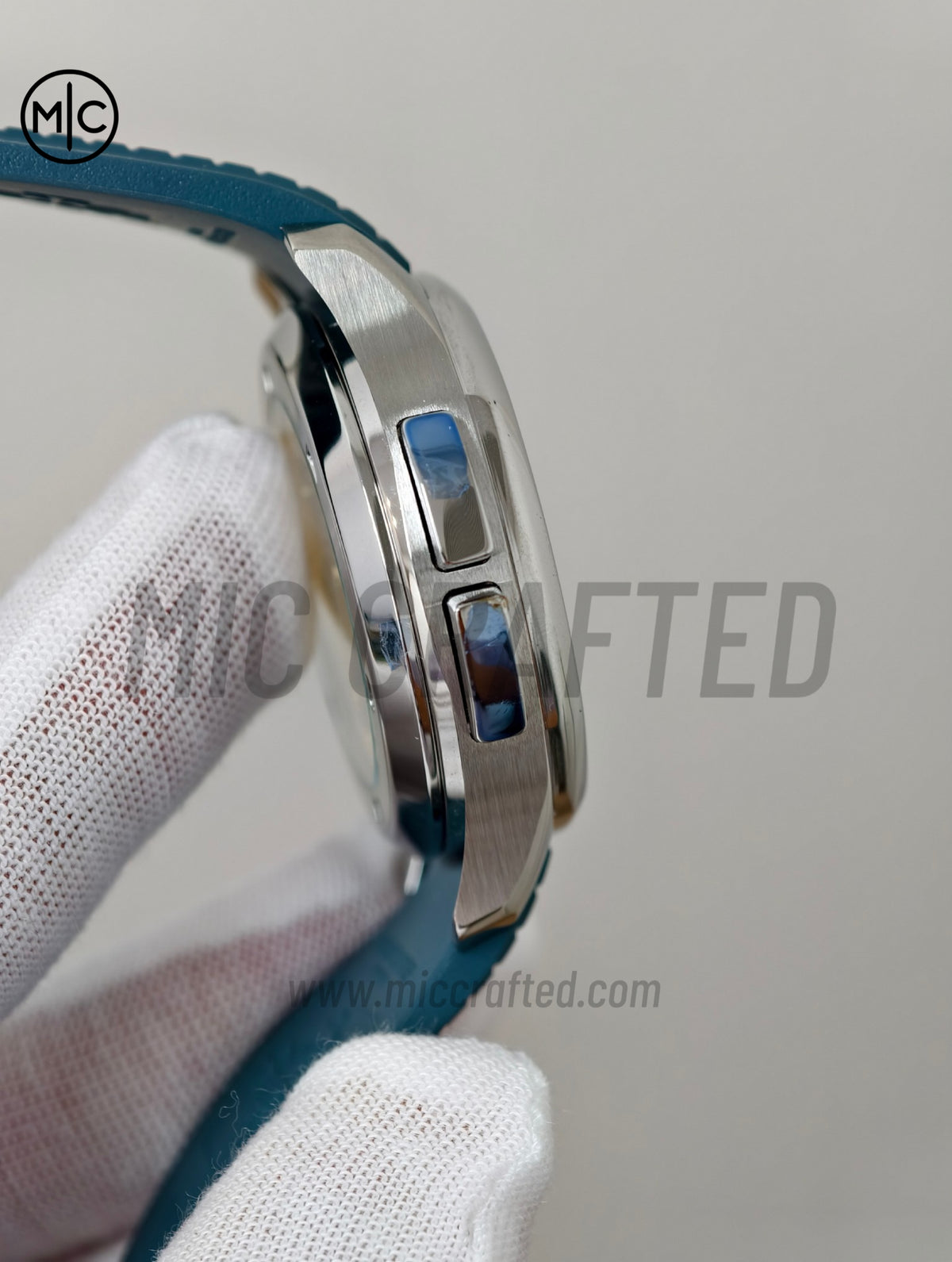 Aquanaut 5164G 41mm SS 藍色錶盤配藍色橡膠錶帶 - 高級版