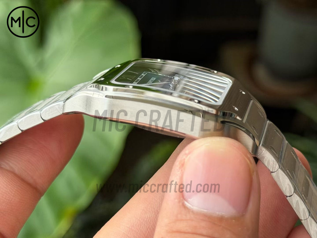 Santos De Cartier 40mm 藍色錶盤配 SS SmartLinks 錶鏈 - 尊享版