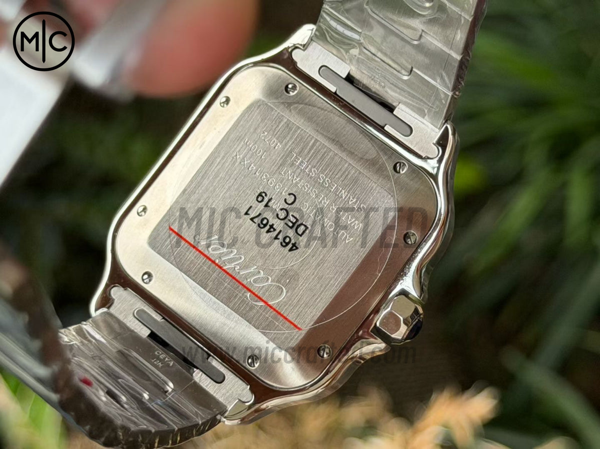 Santos De Cartier 40mm 藍色錶盤配 SS SmartLinks 錶鏈 - 尊享版