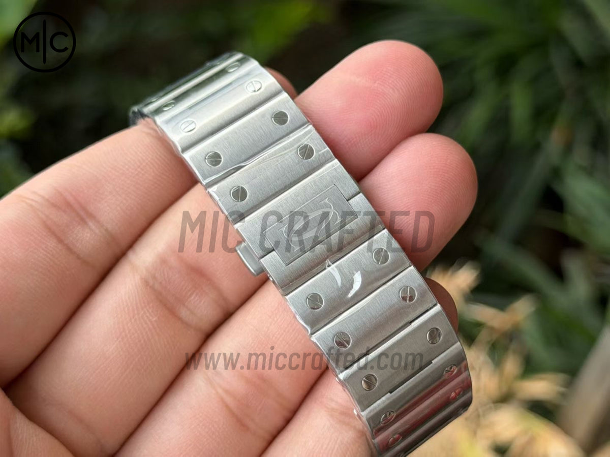 Santos De Cartier 40mm 藍色錶盤配 SS SmartLinks 錶鏈 - 尊享版