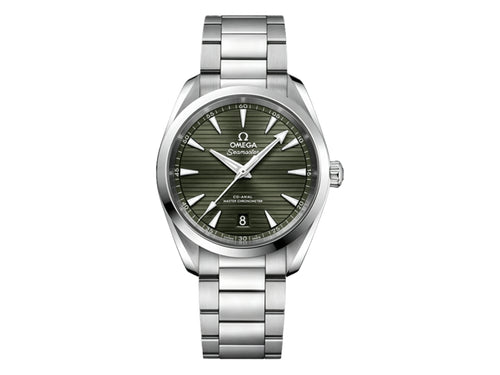 Aqua Terra 150M 38mm Master Chronometers Green Dial on SS Bracelet – Premium Edition