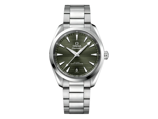 Aqua Terra 150M 38mm Master Chronometers Green Dial on SS Bracelet – Premium Edition