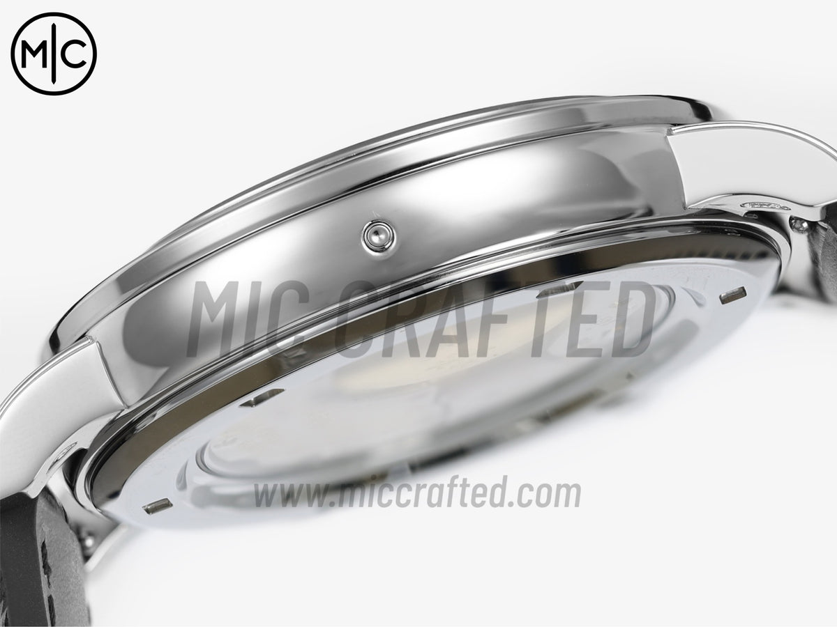 Grand Complications 6104 44mm SS Blue Diamonds Bezel Blue Dial on Blue Leather Strap – Premium Edition