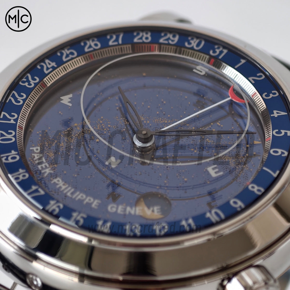 Grand Complications 6102 44mm 不鏽鋼 藍色錶盤搭配藍色皮革錶帶 - 尊享版