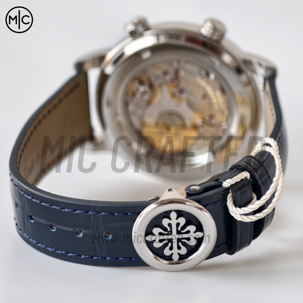 Grand Complications 6102 44mm 不鏽鋼 藍色錶盤搭配藍色皮革錶帶 - 尊享版