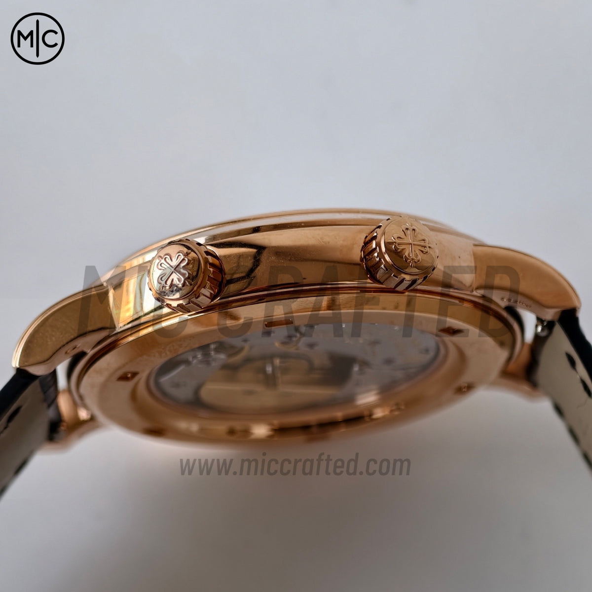 Grand Complications 6102 玫瑰金 黑色錶盤搭配黑色皮革錶帶 - 尊享版