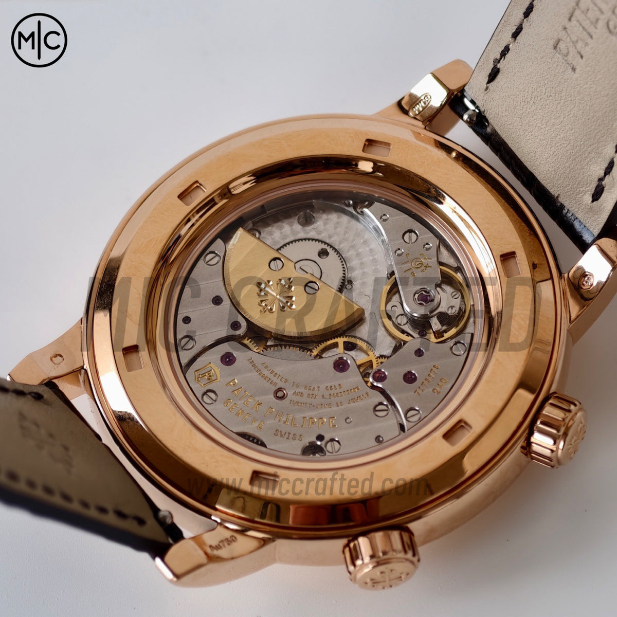 Grand Complications 6102 玫瑰金 黑色錶盤搭配黑色皮革錶帶 - 尊享版