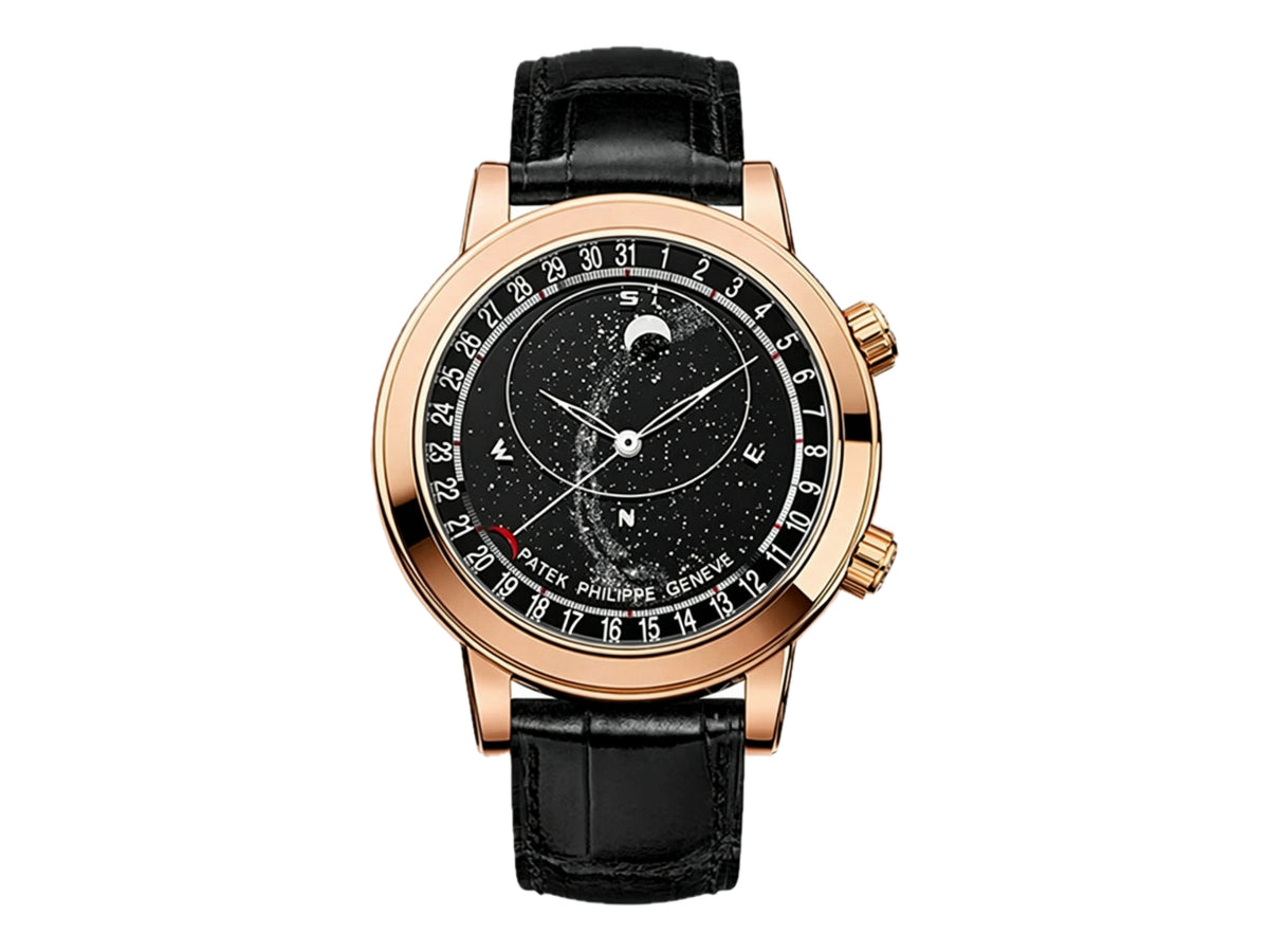 Grand Complications 6102 玫瑰金 黑色錶盤搭配黑色皮革錶帶 - 尊享版