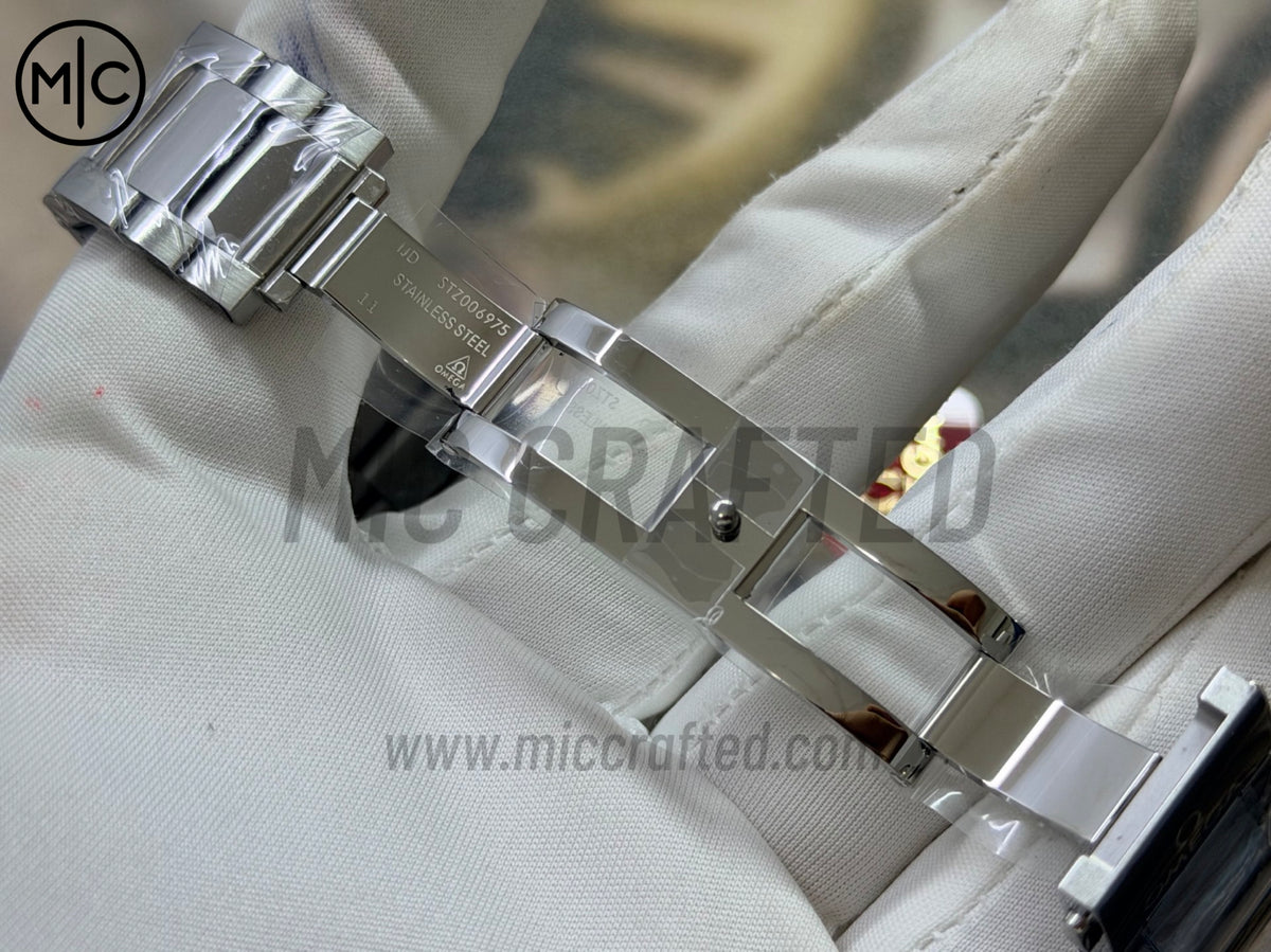 Aqua Terra 150M 41mm Master Chronometers White Dial Orange Hand on SS Bracelet – Premium Edition