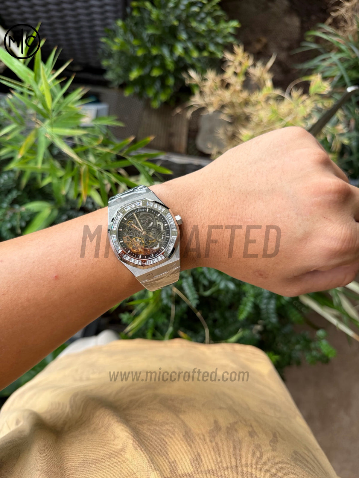 Royal Oak 41mm Openworked 15412BC SS Diamonds Bezel on SS Bracelet – Premium Edition