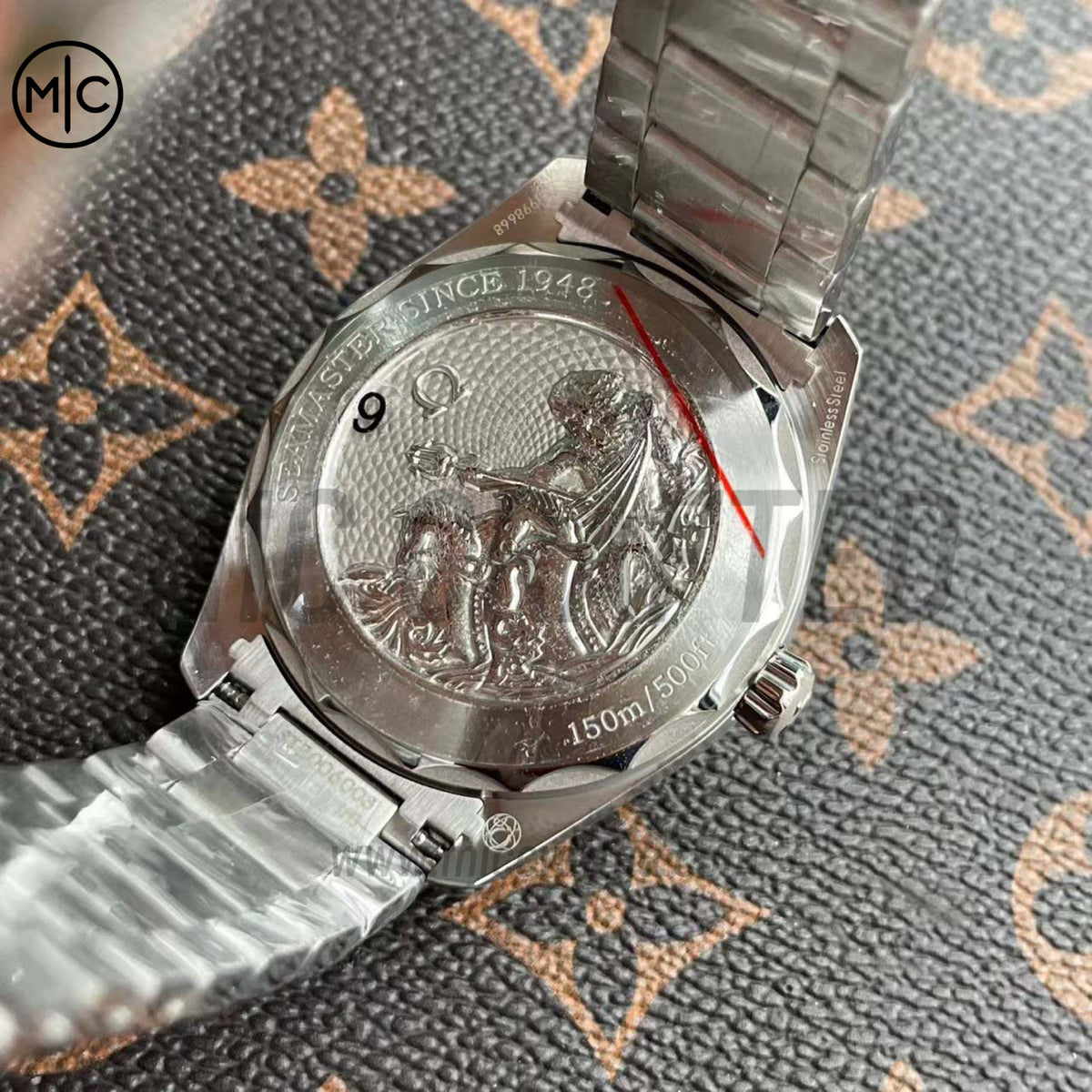 Aqua Terra 150M 41mm 大師天文台腕錶 淺藍色錶面 配精鋼錶鏈 - 高級版