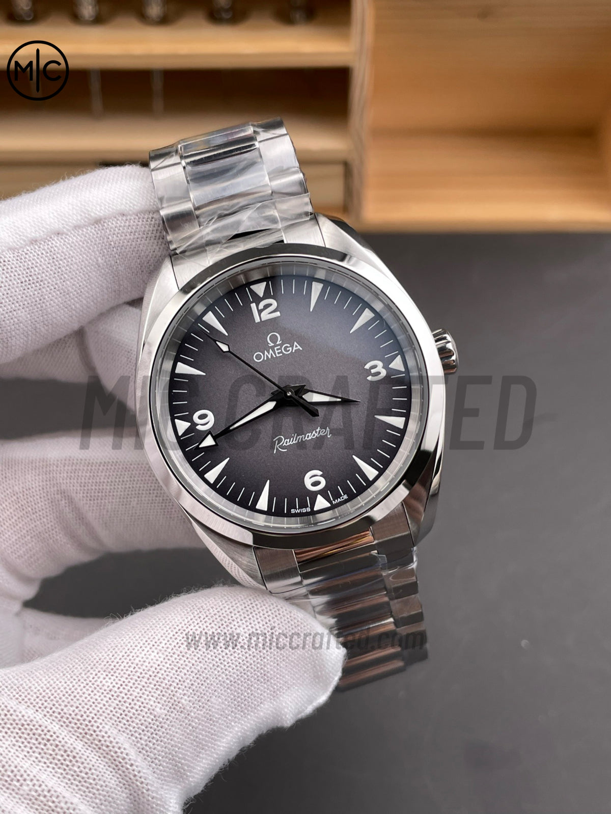 Aqua Terra 150M 38mm Master Gray Dial on SS Bracelet – Premium Edition
