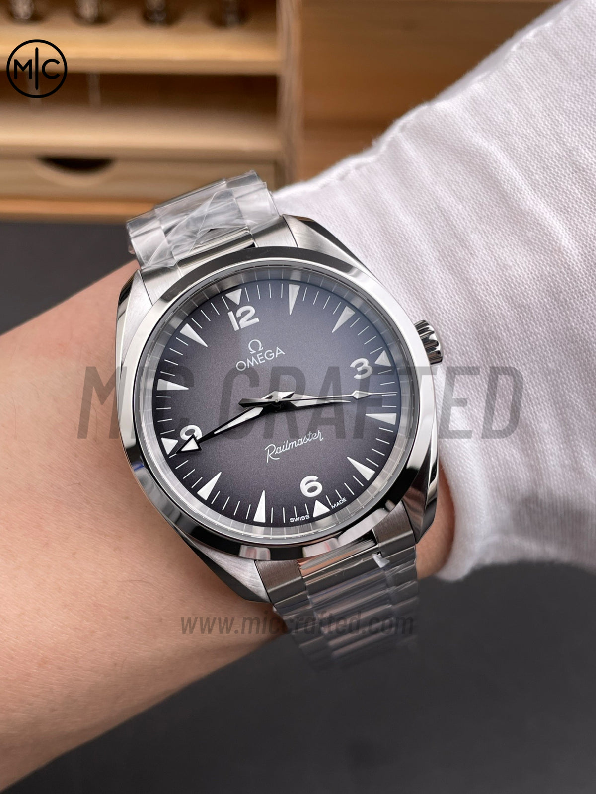Aqua Terra 150M 38mm Master Gray Dial on SS Bracelet – Premium Edition