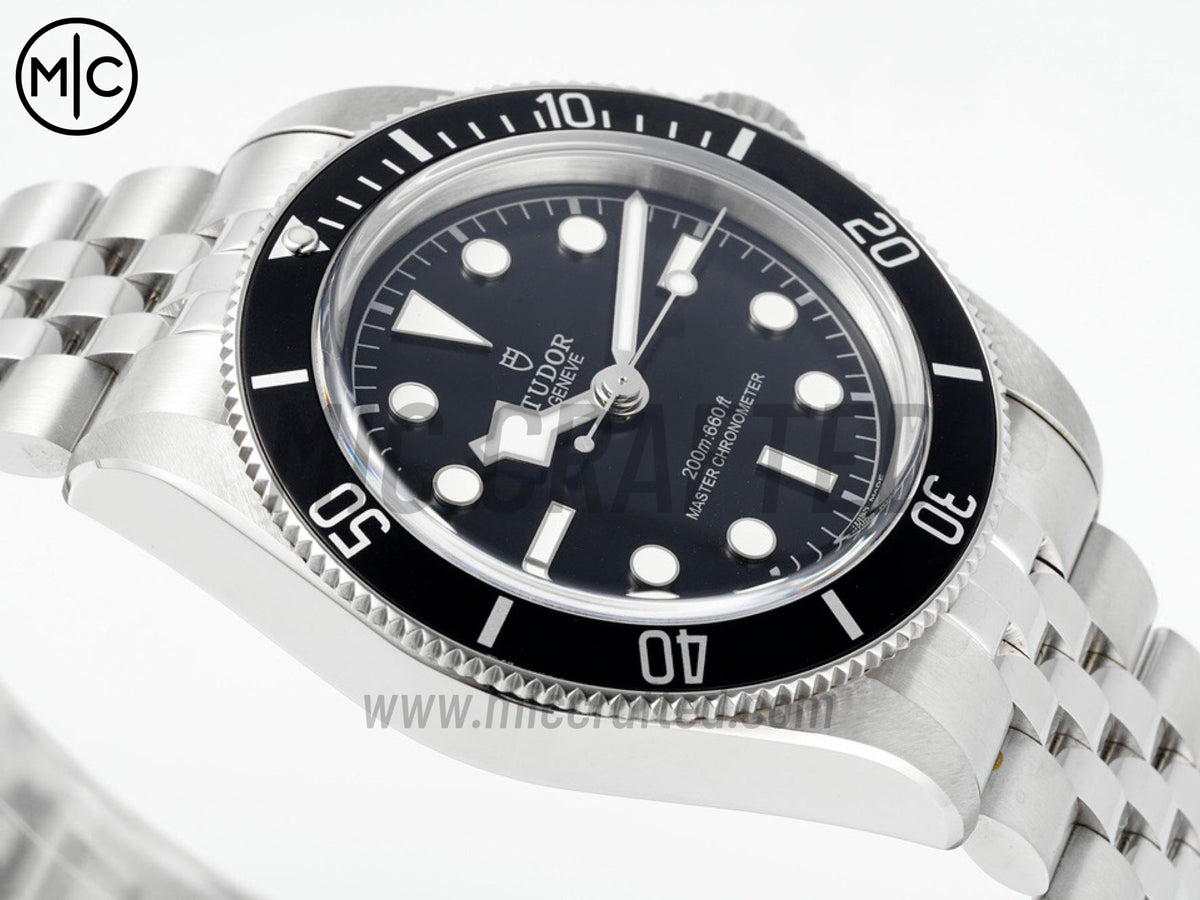 Black bay 41mm Black Bezel Black SS Dial on Jubilee Strap – Premium Edition