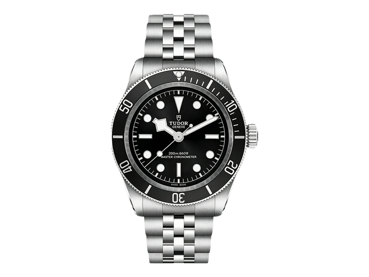 Black bay 41mm Black Bezel Black SS Dial on Jubilee Strap – Premium Edition