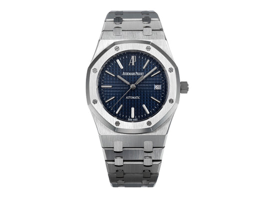 Royal Oak 39mm 15300 SS Blue Textured Dial on SS Bracelet – Premium Edition