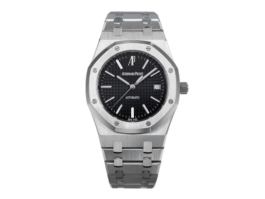 Royal Oak 39mm 15300 SS Black Textured Dial on SS Bracelet – Premium Edition