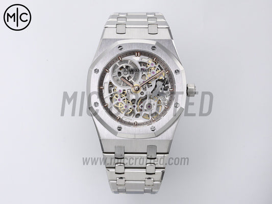 Royal Oak Openworked 16204 39mm SS Skeleton Dial on SS Bracelet – Premium Edition