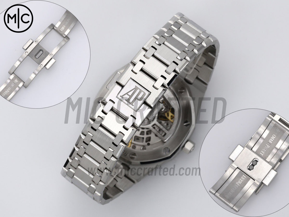 Royal Oak Openworked 16204 39mm 不鏽鋼 鏤空錶盤搭配不鏽鋼錶鏈 - 尊享版