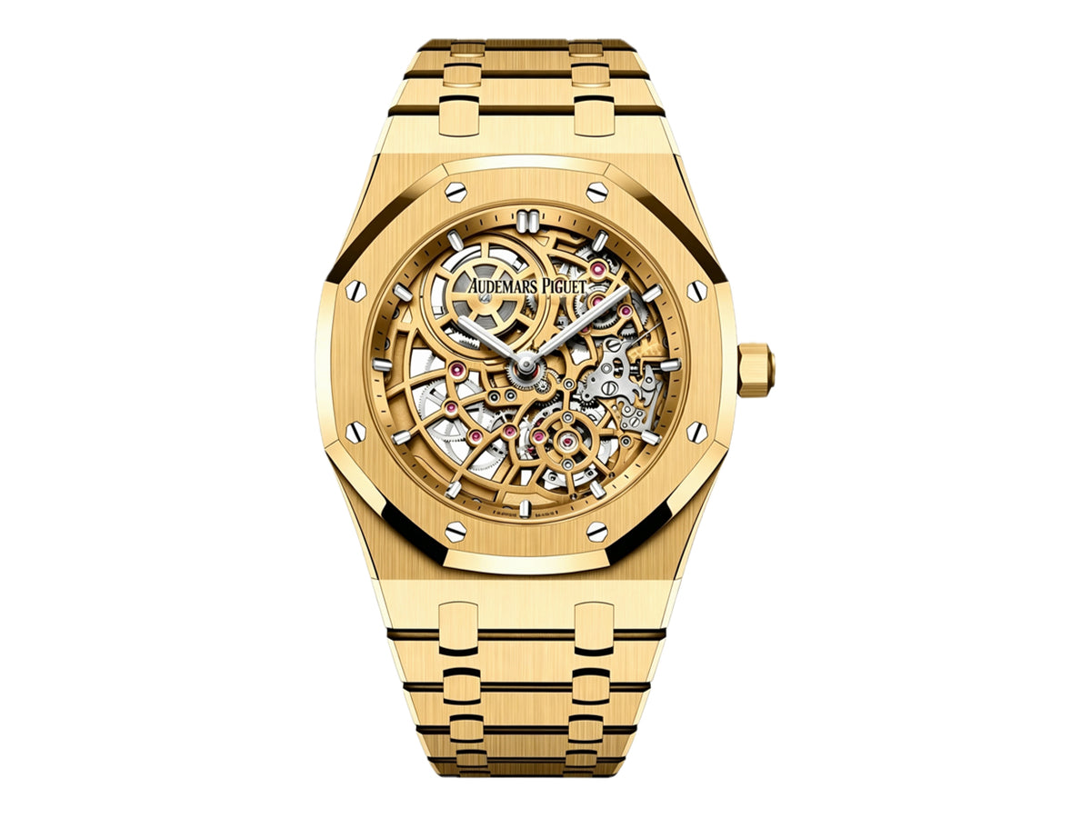 Royal Oak Openworked 16204 39mm YG Skeleton Dial on YG Bracelet – Premium Edition